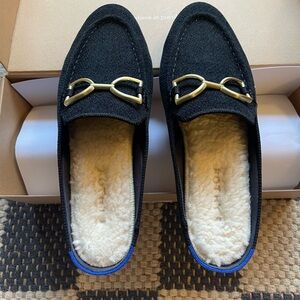 Rothy's ReVelvet Black Loafer Mule Never Worn
